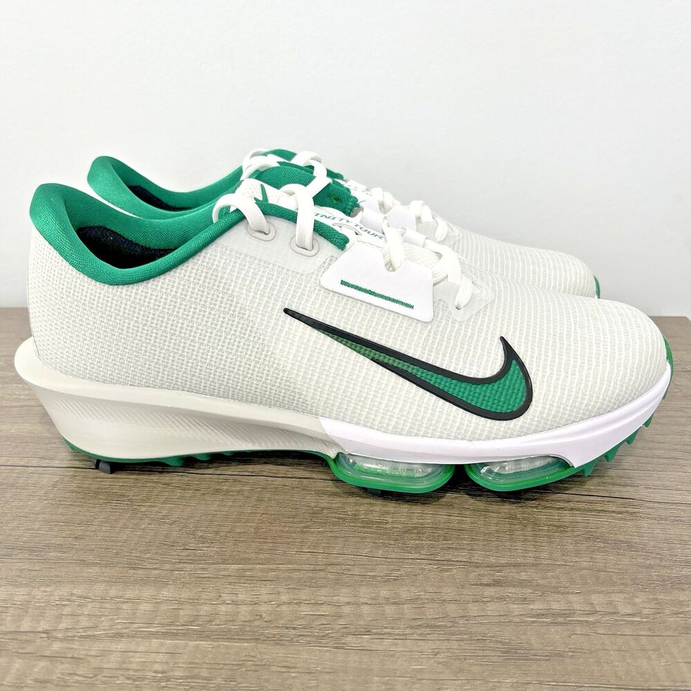 Nike Air Zoom Infinity Tour 2 Golf Shoes Photon Dust/Green HQ2158-100 Men Sz 8.5